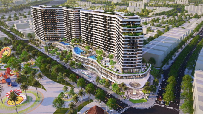 Phối cảnh Diamond Sky tọa lạc tại khu đô thị Vạn Phúc, có mặt tiền quốc lộ 13. Ảnh: VPG