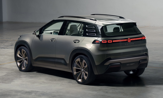 Xe điện ID. Cross concept với kiểu tay nắm cửa truyền thống. Ảnh: Volkswagen