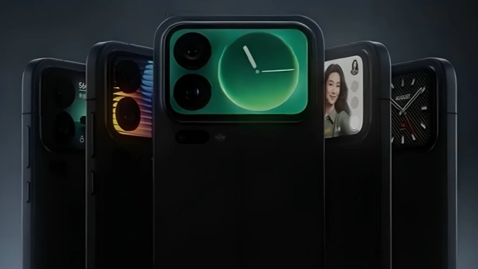Thiết kế màn hình Magic Back Screen của Xiaomi. Ảnh: Xiaomi