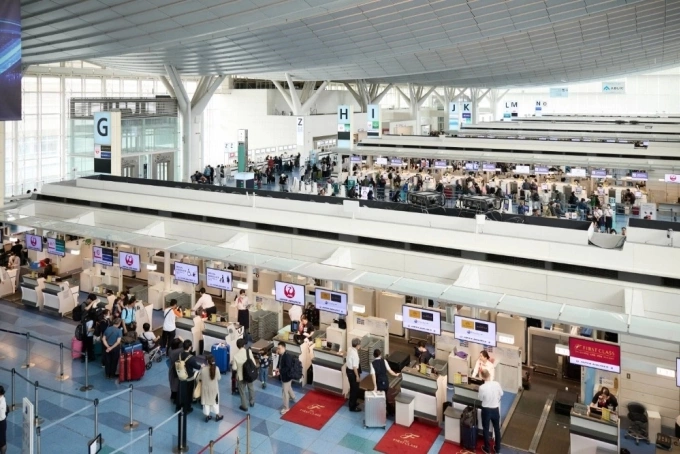 Sân bay Haneda ở Tokyo. Ảnh: Bloomberg