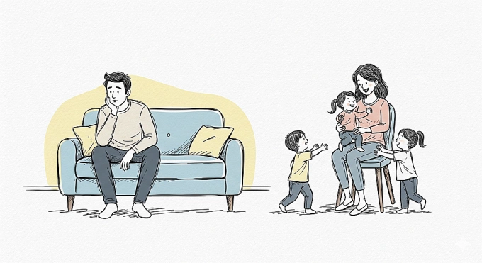 Tôi tự nguyện làm giúp việc cho vợ con sau khi đưa đơn ly hôn