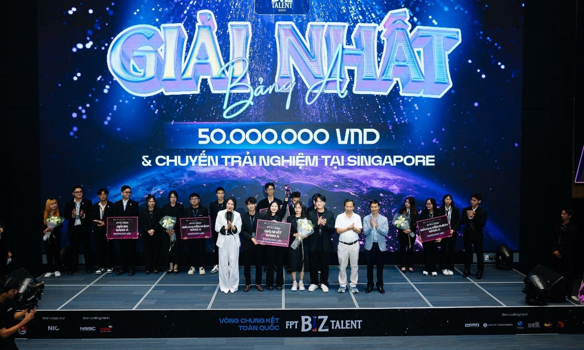 Sinh viên FPTU, NEU thắng giải khởi nghiệp nhờ ứng dụng AI vào giáo dục