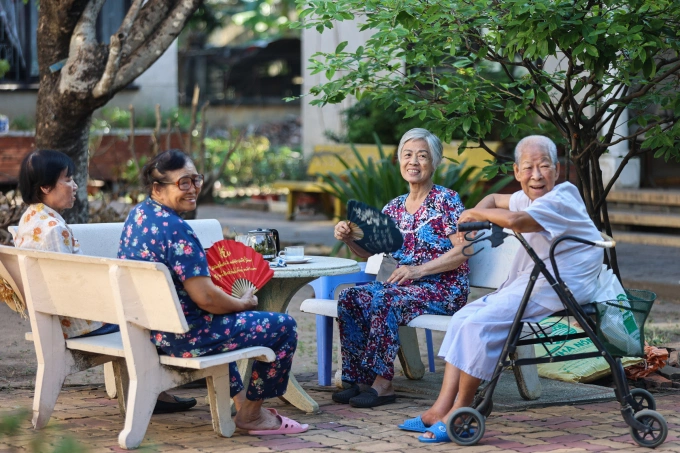Người cao tuổi tại Trung tâm Dưỡng lão Thị Nghè, TP HCM, tháng 2/2024. Ảnh: Quỳnh Trần