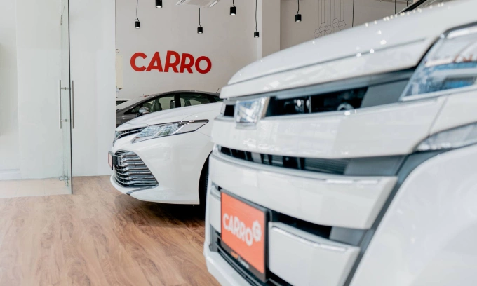 Một số mẫu xe Nhật tại một showroom của Carro. Ảnh: Carro