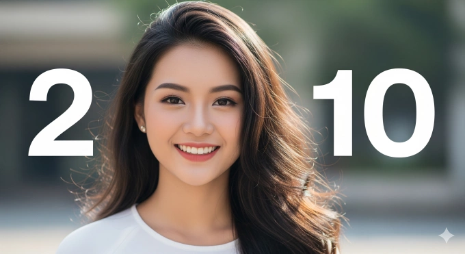 Khi nào nhìn số 2 mà lại gọi là 10? Ảnh minh họa.