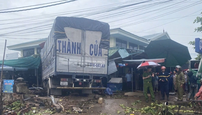 Hiện trường vụ tai nạn. Ảnh: Anh Vũ