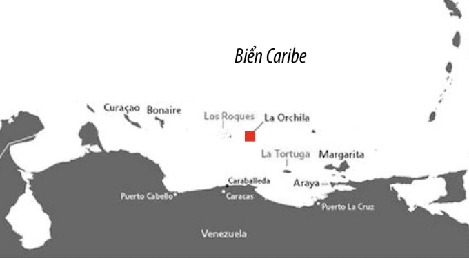 Vị trí đảo La Orchila của Venezuela. Đồ họa: Global Security