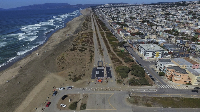 Công viên Sunset Dunes ở Sunset, San Francisco, bang California, ngày 15/9. Ảnh: AP