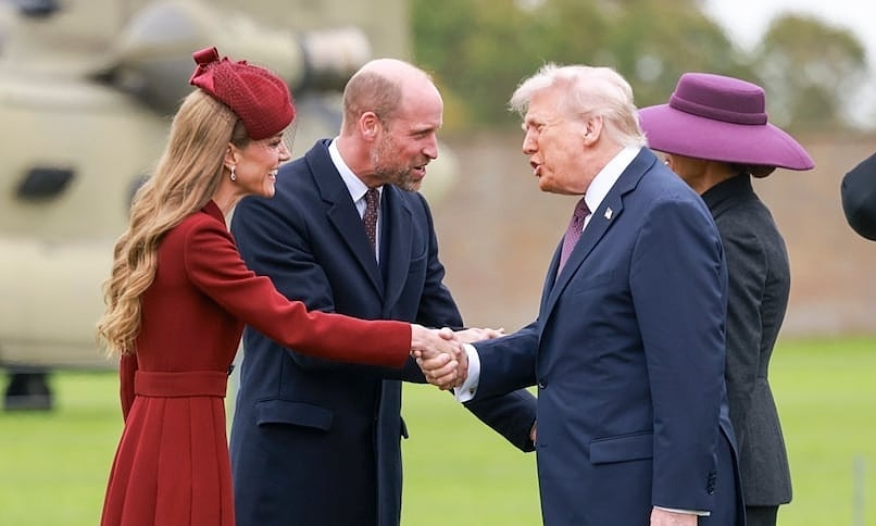 Ông Trump khen Vương phi Kate 'xinh đẹp'