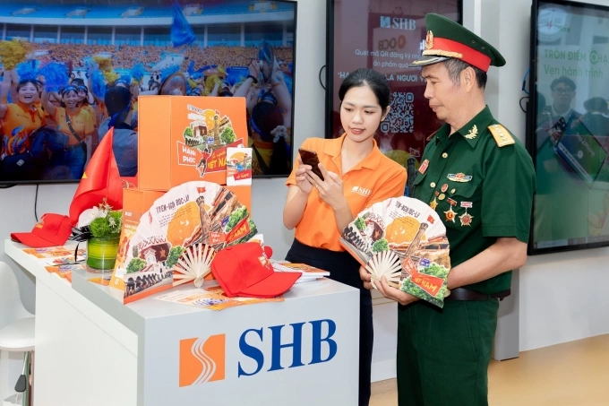 Gian trưng bày của SHB tại triển lãm A80. Ảnh: SHB