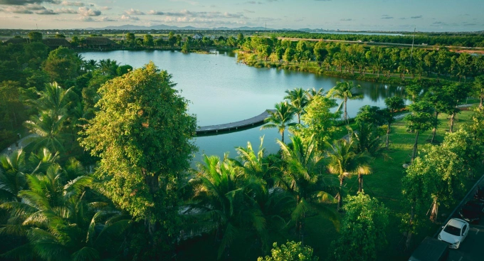 Không gian sống xanh tại Eco Central Park. Ảnh: ECP