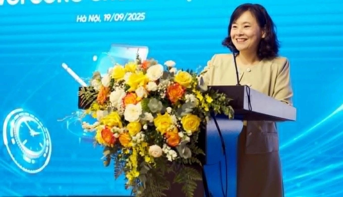 Giám đốc Trung tâm Chứng thực điện tử quốc gia Tô Thị Thu Hương. Ảnh: Thảo Anh