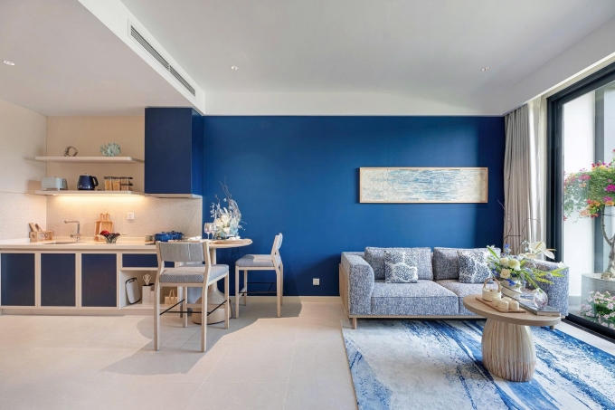 Căn hộ Blanca được bàn giao full nội thất được thiết kế bởi Ong&Ong (Singapore). Ảnh: Sun Property