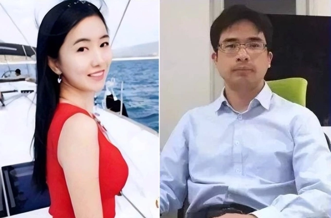 Tô Hưởng Mậu (phải) hơn Trạch Hân Hân 5 tuổi, kết hôn sau hai tháng hẹn hò. Ảnh: QQ