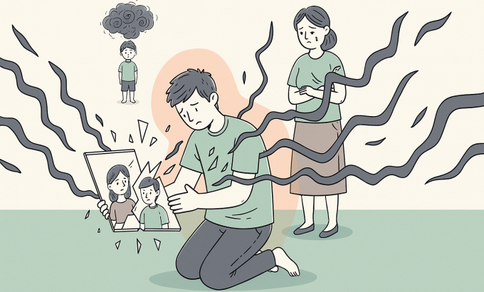 Con xin lỗi vì đã để vợ cũ mắng mẹ, con trai đánh mẹ
