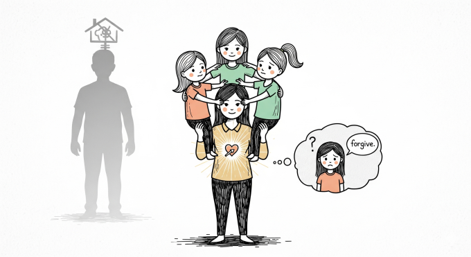 Ba lần mẹ mang thai con gái, bố đều rời đi không lời nói