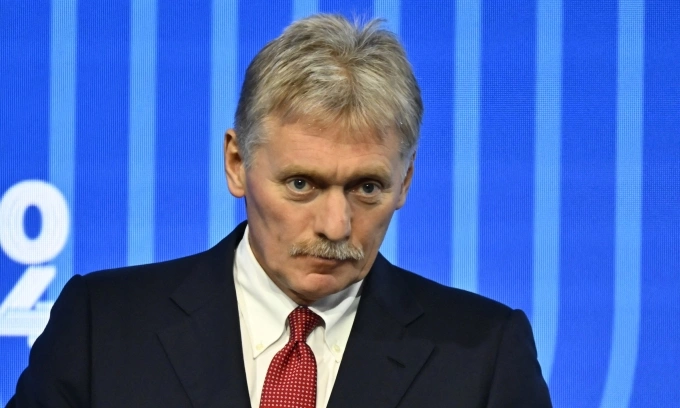 Phát ngôn viên Điện Kremlin Dmitry Peskov tại Kazan hồi tháng 10/2024. Ảnh: AFP