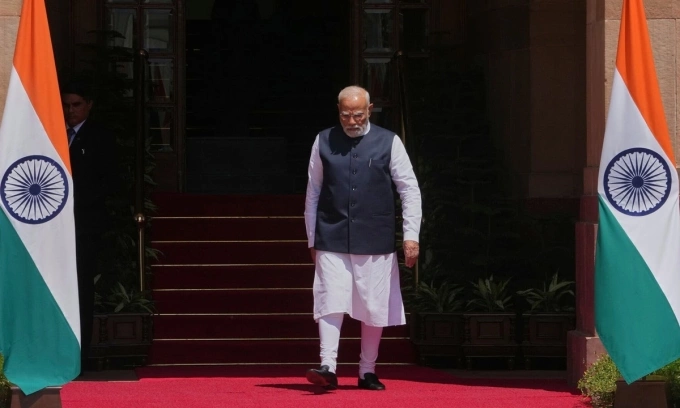 Thủ tướng Ấn Độ Narendra Modi tại New Delhi hồi đầu tháng. Ảnh: AP