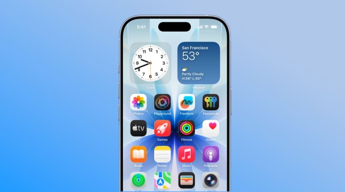 Hình ảnh hiển thị tính năng Always-On Display trên màn hình iPhone 17. Ảnh: Thế Giới Di Động