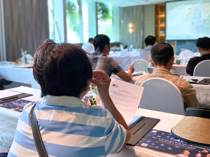 Hội thảo Đầu tư Định cư Mỹ tại JW Marriott Saigon ngày 23/8. Ảnh: BAI Capital