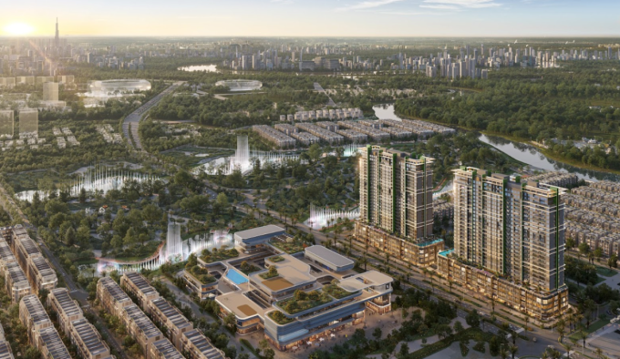 Lumière Midtown nằm tại trung tâm khu đô thị The Global City. Ảnh: Masterise Homes