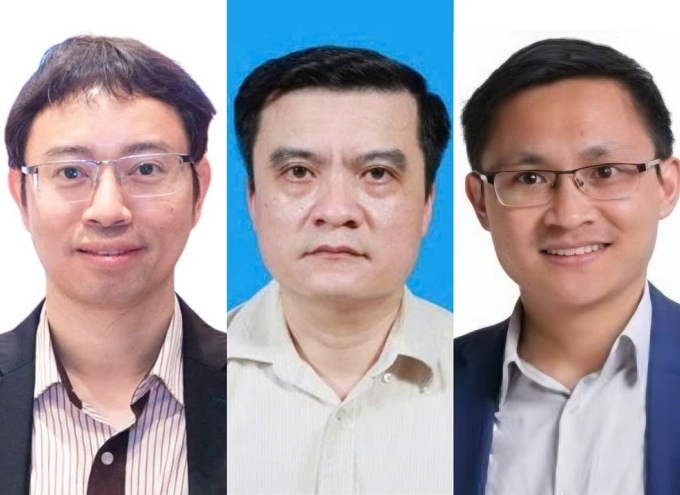 Từ trái sang phải, ông Nguyễn Thanh Tùng, Giám đốc Công nghệ (CTO), Viện trưởng Viện Đổi mới Kinh doanh, Công ty Cổ phần Misa, PGS.TS Nguyễn Trường Thắng, Viện trưởng Viện Công nghệ Thông tin, Viện Hàn lâm Khoa học và Công nghệ Việt Nam (VAST), ông Võ Xuân Hoài, Phó Giám đốc Trung tâm Đổi mới sáng tạo Quốc gia (NIC) - Bộ Kế hoạch và Đầu tư. Ảnh: Ban tổ chức