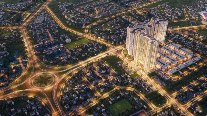 Phối cảnh dự án Rose Residence tại khu đô thị Hoang Huy Commerce. Ảnh: Hoàng Huy