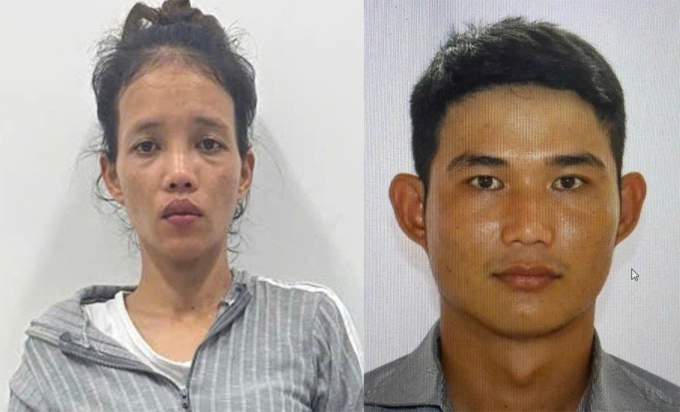Thị Trúc và Nguyễn Tiến Đạt tại cơ quan điều tra. Ảnh: Nam An