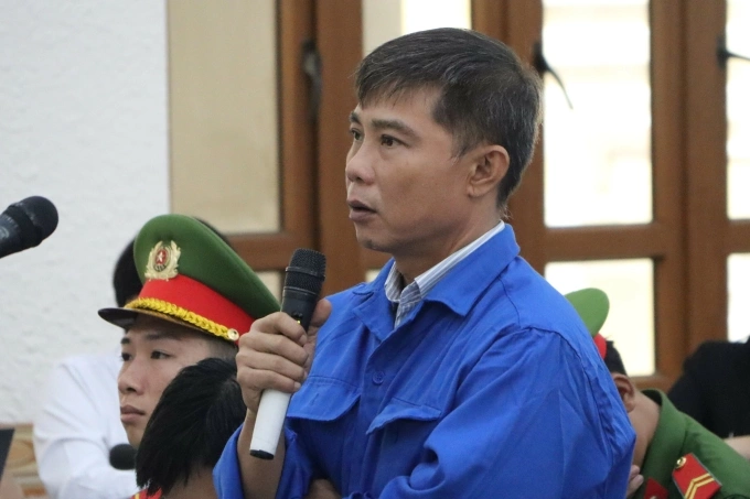 Bị cáo Nguyễn Thành Ngôn tại phiên toà. Ảnh: Khải Nguyên