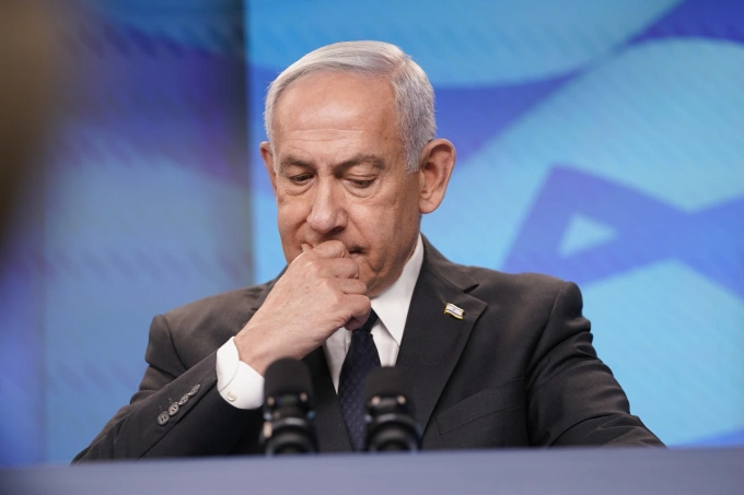 Thủ tướng Israel Benjamin Netanyahu tại cuộc họp báo tại Jerusalem ngày 15/9. Ảnh: AP