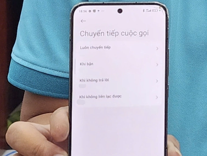 Hình ảnh thu thập từ điện thoại của nam thanh niên cho thấy anh ta đã chuyển cuộc gọi vào đường dây nóng của Bộ Công an. Ảnh: Công an cung cấp