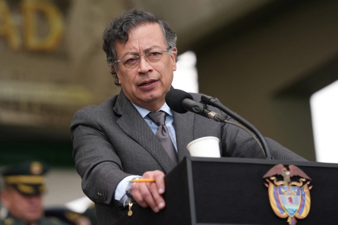 Tổng thống Colombia Gustavo Petro tại thủ đô Bogota hồi tháng 3. Ảnh: AFP