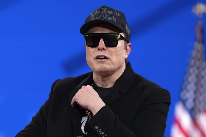 Tỷ phú Elon Musk tại sự kiện chính trị bảo thủ ở Maryland tháng 2. Ảnh: AP