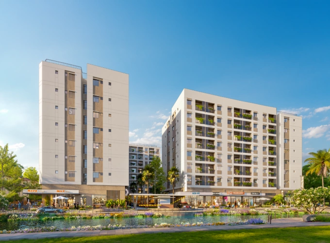 Phối cảnh dự án chung cư nhà ở xã hội. Ảnh: Prodezi