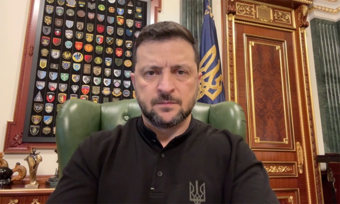 Tổng thống Zelensky trong bức ảnh đăng ngày 26/9. Ảnh: Văn phòng Tổng thống Ukraine