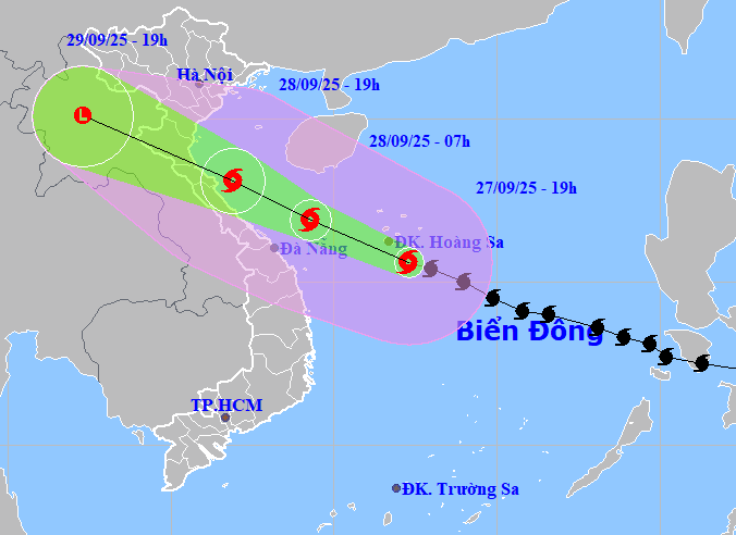 Bão Buloi cách Đà Nẵng 460 km
