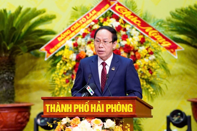 Ông Lê Tiến Châu, Bí thư Thành ủy Hải Phòng. Ảnh: Lê Tân