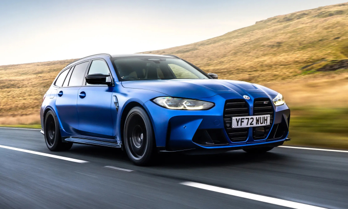 Dòng M3 Touring lăn bánh tại Anh. Ảnh: Top Gear