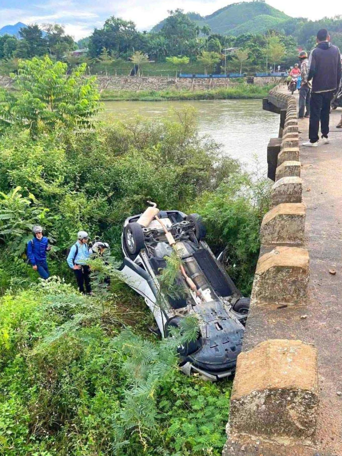 Hiện trường vụ tai nạn. Ảnh: Hoài Thạnh