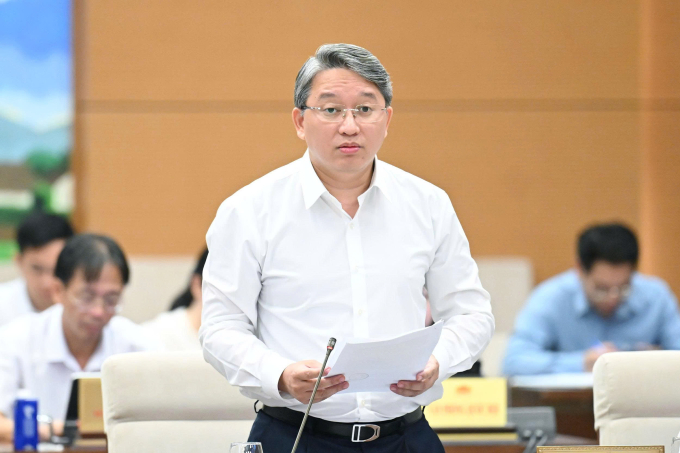 Bộ trưởng Bộ Tư pháp Nguyễn Hải Ninh. Ảnh: Cổng TTĐT Quốc hội