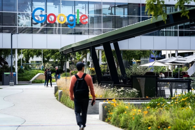 Trụ sở công ty Google ở Mountain View, bang California, Mỹ hồi năm 2023. Ảnh: Washington Post