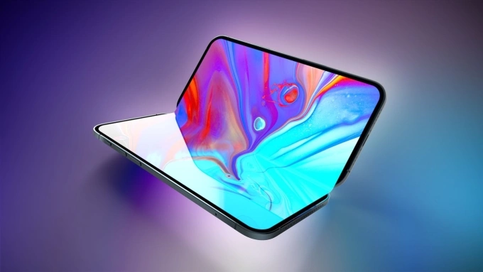 Một ý tưởng về iPhone gập. Ảnh: Macrumors.