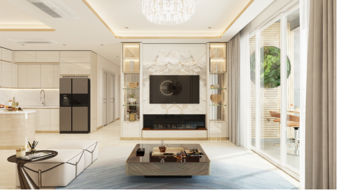 Nội thất căn hộ Diamond Sky đến từ các thương hiệu nổi tiếng quốc tế. Ảnh: VPG