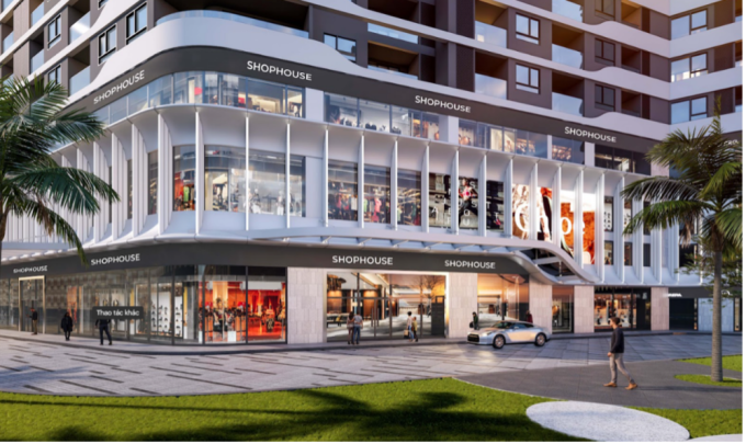 Trung tâm thương mại Diamond Sky 30.000m2 bên dưới 3 tầng khối đế. Ảnh: VPG