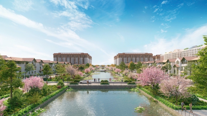 Phối cảnh đại lộ hoa tại Flora Avenue. Ảnh: Sun Property
