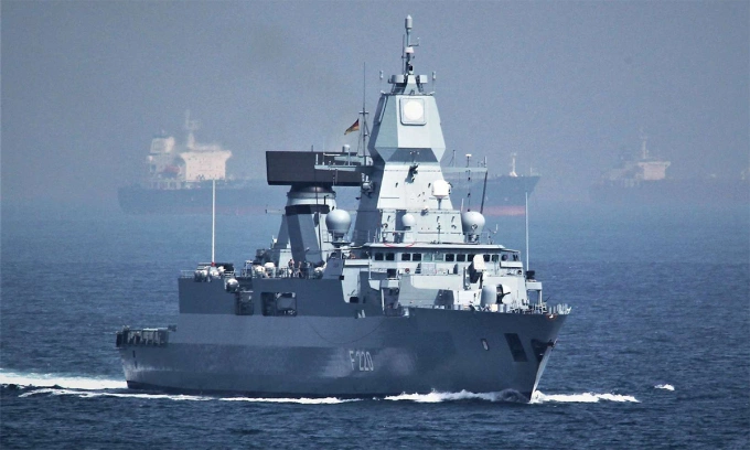 Hộ vệ hạm FGS Hamburg của Đức. Ảnh: Bundeswehr