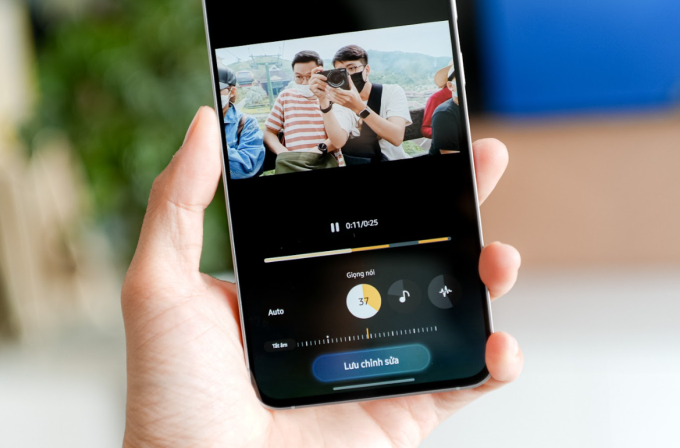 Khả năng loại bỏ âm thanh trên S25 FE. Ảnh: Samsung
