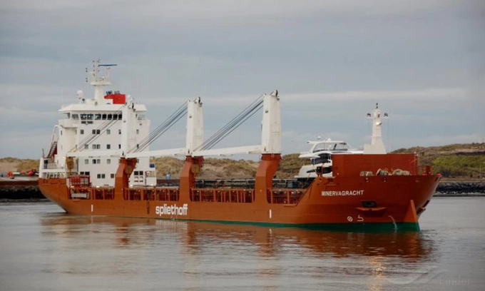 Tàu hàng Minervagracht tại IJmuiden, Hà Lan năm 2021. Ảnh: Vessel Finder