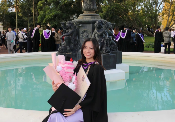 Vi Nguyễn là cựu sinh viên Đại học Auckland. Ảnh: NVCC