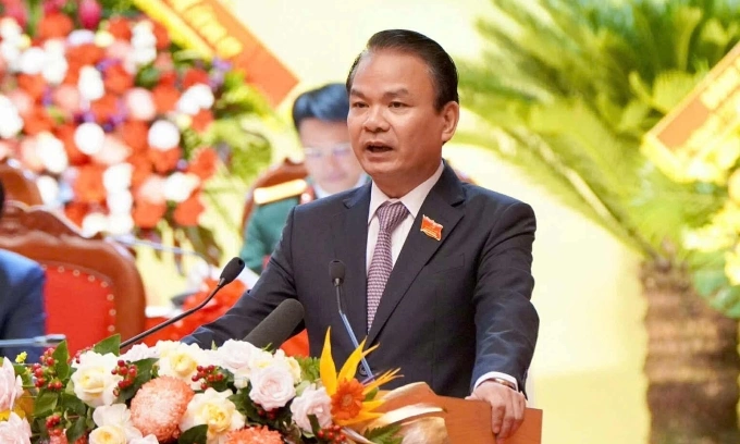 Ông Đặng Xuân Phong phát biểu sáng 30/9. Ảnh: Cổng thông tin Phú Thọ